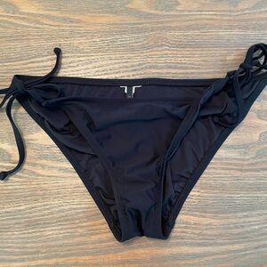 J. Crew Black Bikini with Adjustable Side Ties